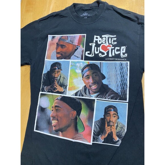 Tupac Shakur Poetic Justice Movie Long Sleeve Shirt Mens Size Medium 18pit2pit - Picture 2 of 5